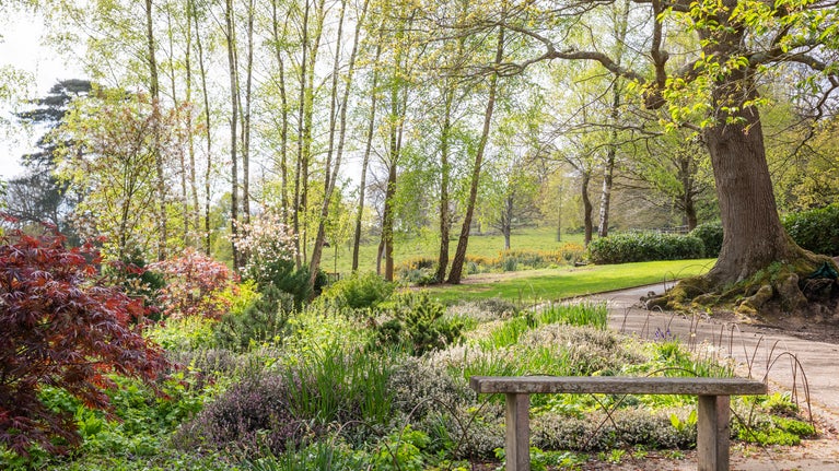 The spring garden at Scotney Castle